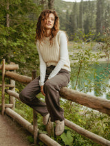 FRINGE VELOUR TAUPE
