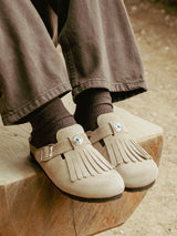 FRINGE VELOUR TAUPE