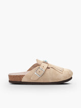 FRINGE VELOUR TAUPE