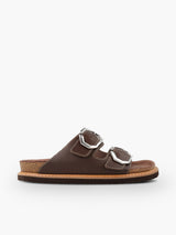 GALIA DRESS LEATHER CHOCOLATE