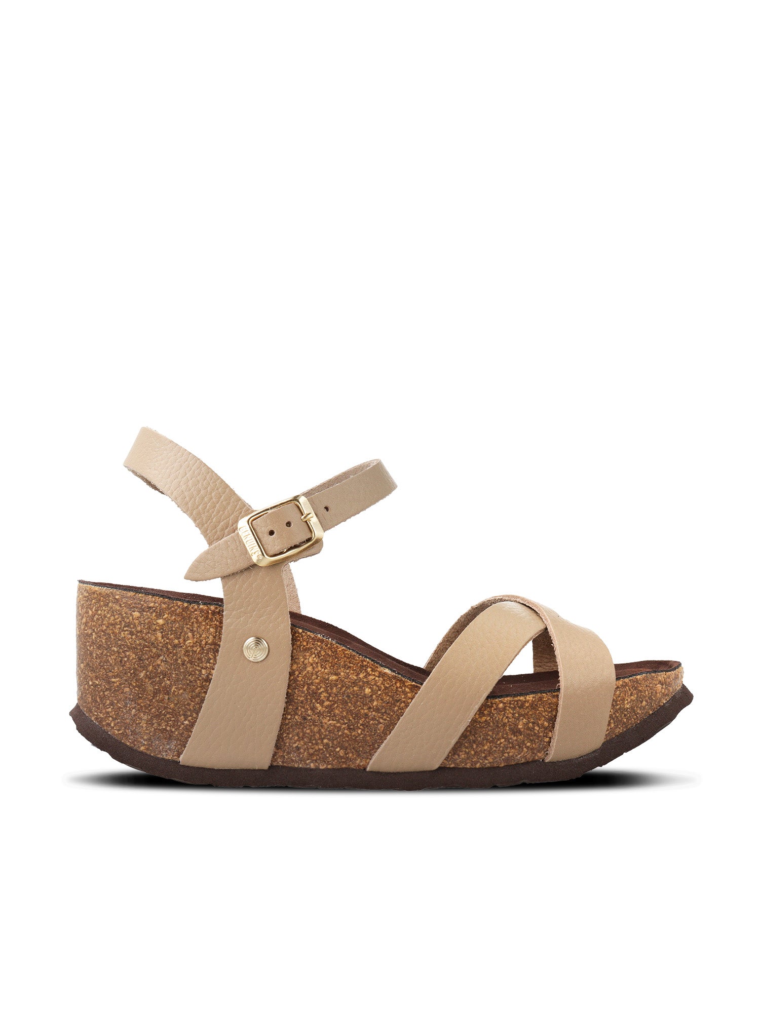 CANNES EMBOSSED LEATHER TAUPE