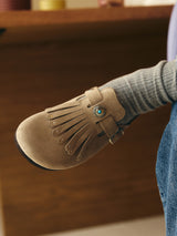 FRINGE VELOUR TAUPE