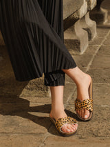 MATILDA LEATHER LEOPARD