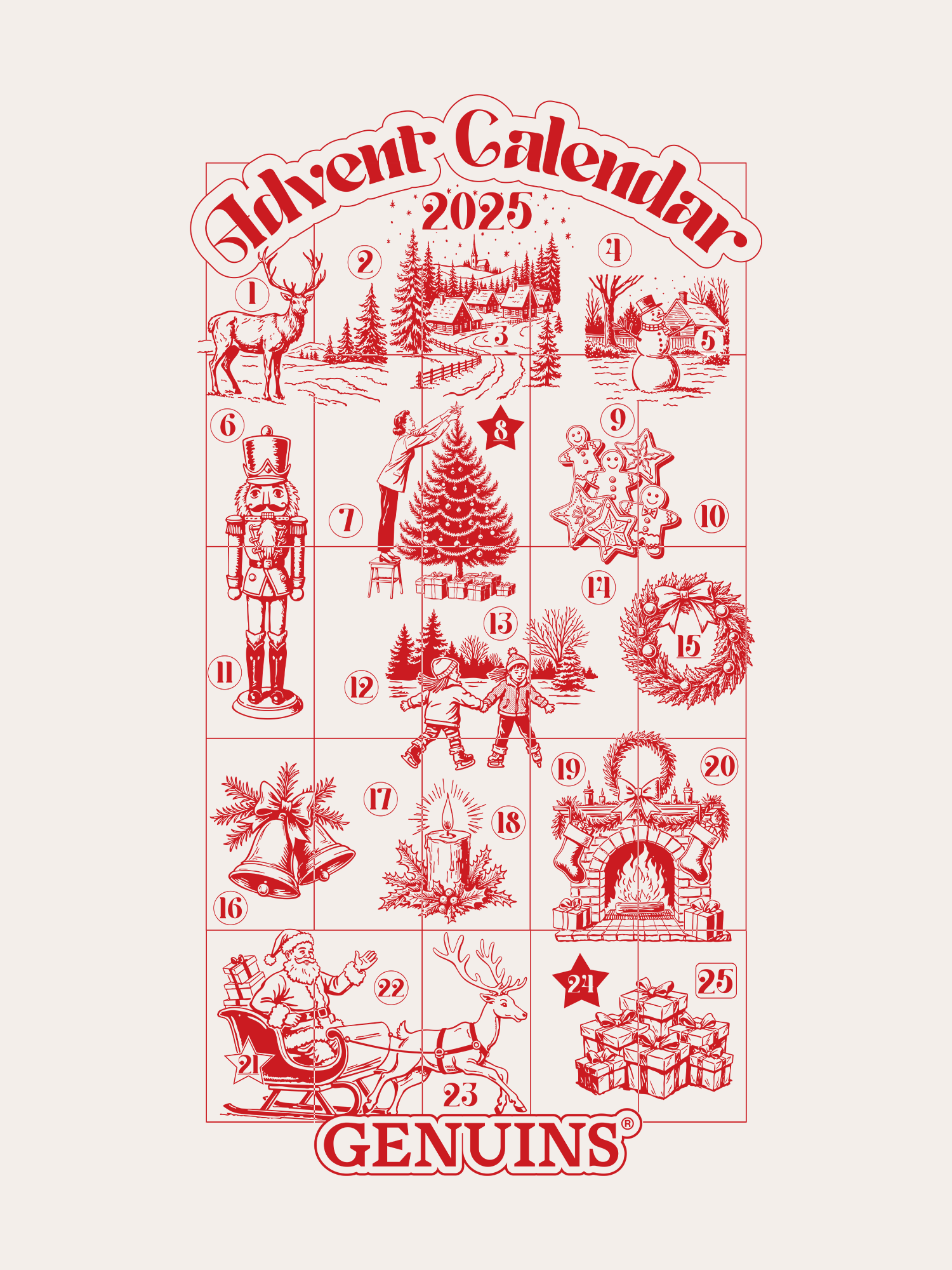 TOTE BAG XMAS ADVENT CALENDAR